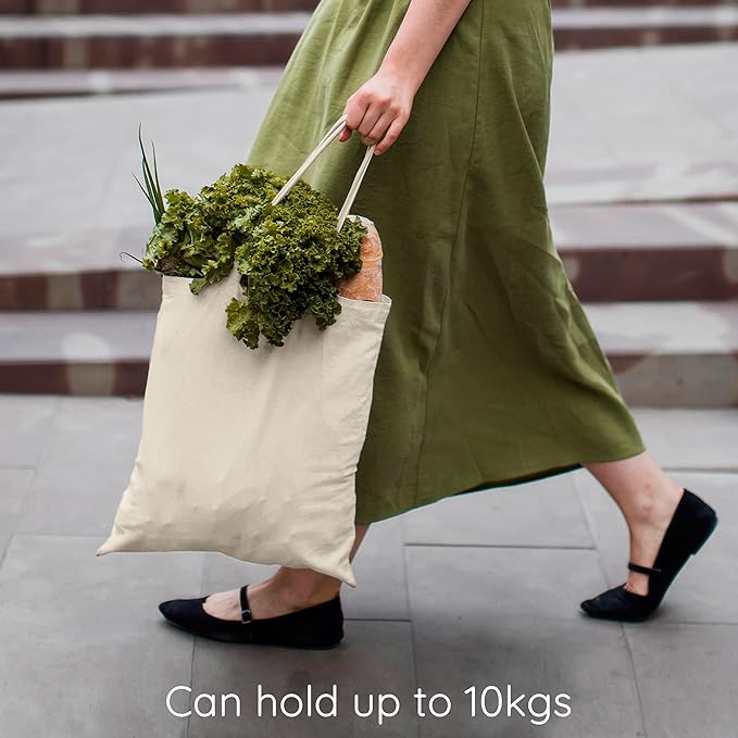 Veranixum Eco Right Canvas Tote Bag – Nachhaltige Stofftasche für Damen, Alltag & Einkauf