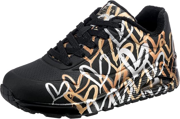 Veranixum – Skechers Women’s Uno Metallic Love Sneakers | Stylish Comfort with a Shiny Edge ✨👟